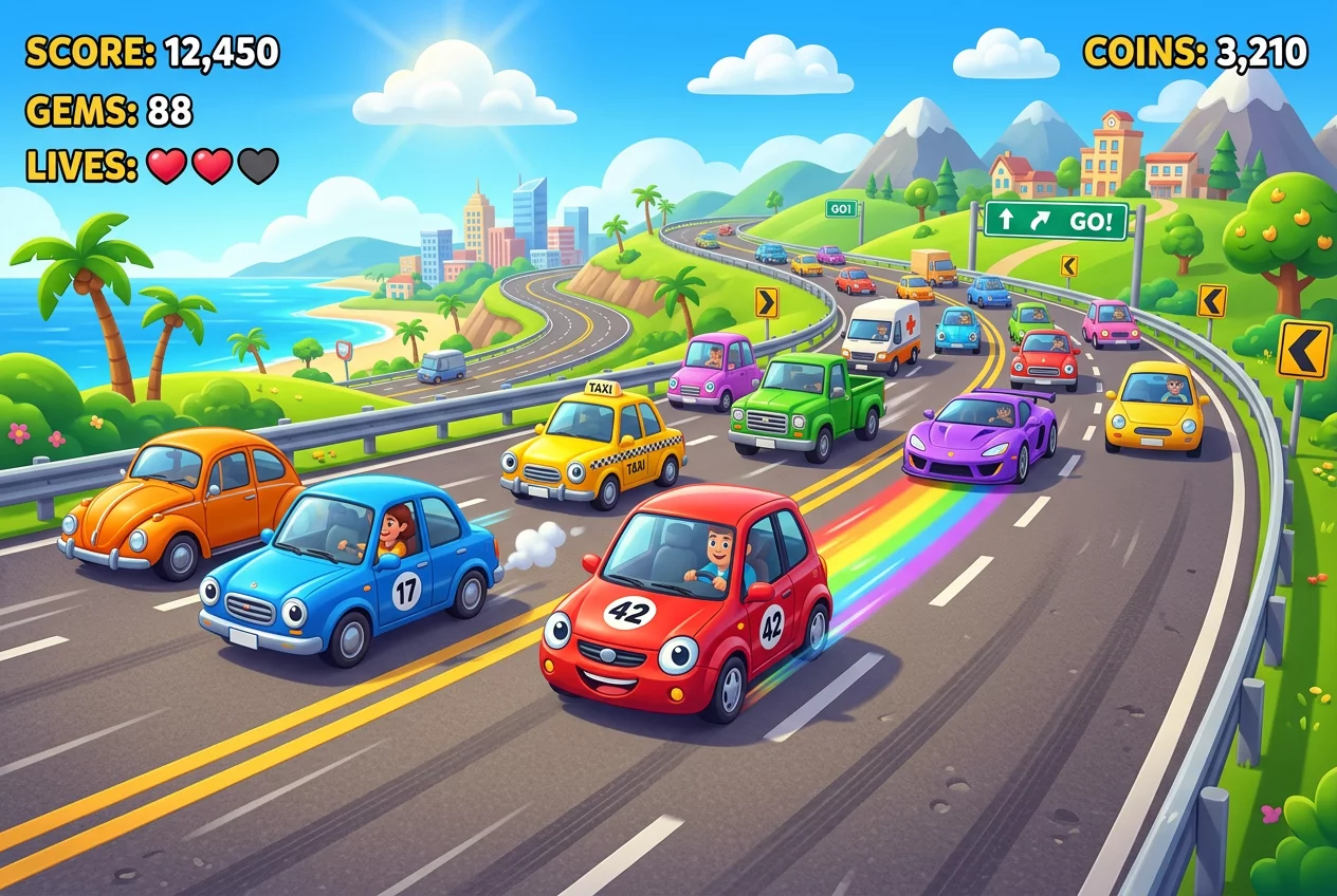Traffic Car Racing Dash